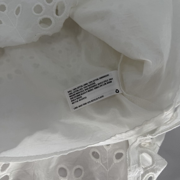 Universal Thread Sz S Eyelet Puff Balloon Sleeve‎ Mini Dress Cottagecore Peasant - Picture 7 of 8